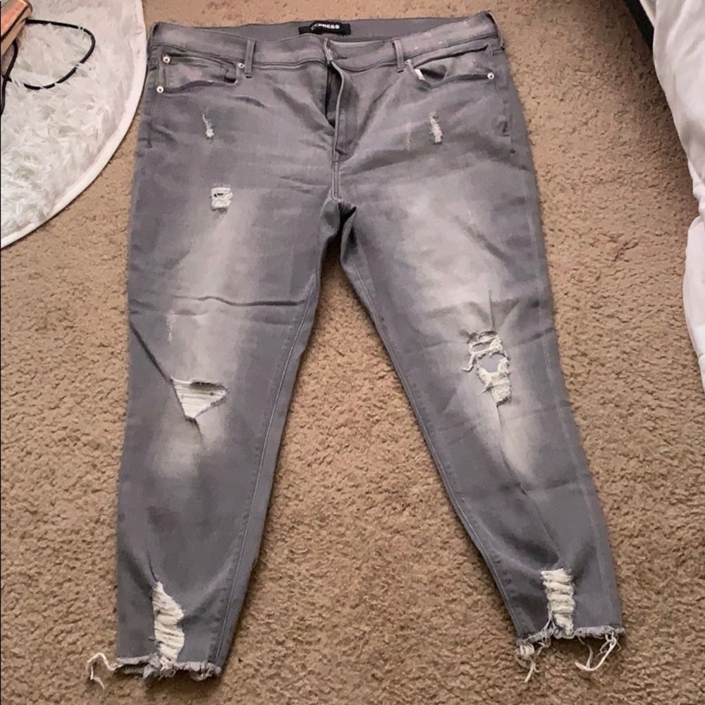 Express Gray Jeans